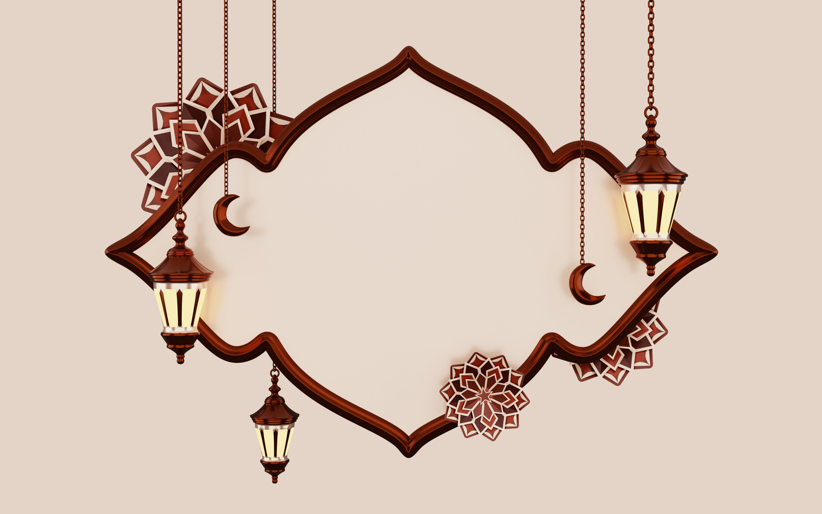 3D Render of Ramadan Background